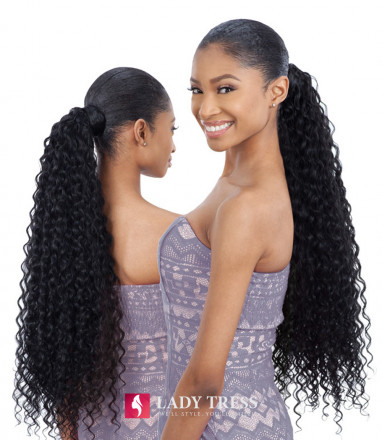 SHAKE-N-GO SYNTHERIC ORGANIQUE PONY PRO PONYTAIL - SUPER CURL 32
